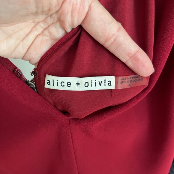 Alice + Olivia Red Jumpsuit - Picture 3 of 3